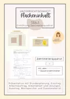 Vorschau - Stundenentwürfe - Geometrie Klasse 4 | Gesamtpaket | Achsensymmetrie | Parketterierung | Geodreieck | Zirkel | Körper | Umfang | Flächeninhalt | Rauminhalt | Kopfgeometrie - Seite 1