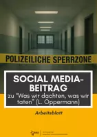 Vorschau - Mal- und Bastelvorlagen - Social Media Bildreihe zu "Was wir dachten, was wir taten" (L. Oppermann) - Deckblatt
