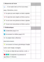 Aperçu - Outils du professeur - Bilan de progrès GS (semestriel) - Page 1