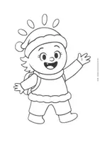 Vorschau - Mal- und Bastelvorlagen - Ausmalbild: Weihnachtsgrüße von Sunny / Gefühlswesen / Grundschule / Freebie - Seite 3