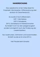 Vorschau - Spiele - Winter Lesedomino differenziert - Seite 1