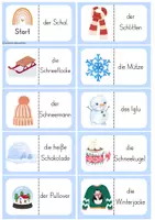 Vorschau - Spiele - Winter Lesedomino differenziert - Seite 2