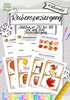 Vorschau - Arbeitsblätter - Rechenspaziergang Addition ZR 100 - mit/ohne Zehnerübergang - Deckblatt