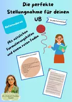 Vorschau - Stundenentwürfe - Die perfekte Stellungnahme für deine UB Nachbesprechung - Deckblatt