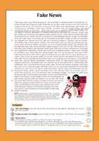 Vorschau - Arbeitsblätter - Sachtext und Diagramm zu Fake News - Seite 1