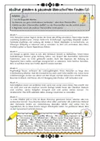 Vorschau - Arbeitsblätter - Sachtexte - Absätze gliedern und Zwischenüberschriften formulieren differenziert mit Lösung (Klasse 5 6 7) - Seite 1