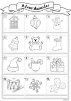 Vorschau - Arbeitsblätter - Adventskalender - Schreibkalender, Ausmalkalender Weihnachten - Seite 2
