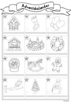 Vorschau - Arbeitsblätter - Adventskalender - Schreibkalender, Ausmalkalender Weihnachten - Seite 3
