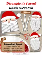 Aperçu - Apprentissages en autonomie - Décompte de l'avent - La barbe du père Noël - Page de couverture