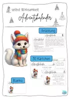Vorschau - Unterrichtsreihen - Adventskalender: 4. Klasse Soziale Aktionen für die gesamte Schulfamilie - Deckblatt