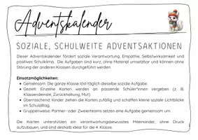 Vorschau - Unterrichtsreihen - Adventskalender: 4. Klasse Soziale Aktionen für die gesamte Schulfamilie - Seite 2