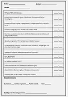 Vorschau - Lehrpläne/Lehrermaterial - Bewertungsbogen - Erzähltexte (Fortsetzungsgeschichte, Reizwortgeschichte, Erlebniserzählung) Klasse 5 - Seite 2