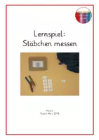 Vorschau - Spiele - Lernspiel zur Mengenerfassung: Stäbchen messen - Deckblatt