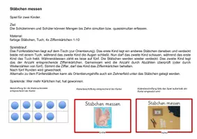 Vorschau - Spiele - Lernspiel zur Mengenerfassung: Stäbchen messen - Seite 1