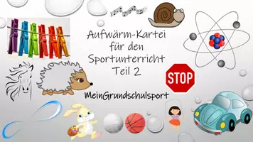 Vorschau - Spiele - Aufwärm-Kartei für den Sportunterricht Teil 2 - Deckblatt