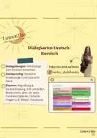 Vorschau - Aufgabenkarten - Sprechkarten Dialogkarten Partnerkarten Deutsch-Russisch - Deckblatt