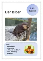 Vorschau - Arbeitsblätter - Der Biber - 1. und 2. Klasse - Deckblatt