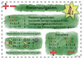 Vorschau - Poster - Riesenaufgaben - Plakat zum Rechentrick (Addition+Subtraktion) - Seite 2