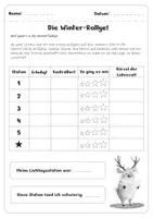 Vorschau - Arbeitsblätter - Stationsarbeit Deutsch Winter-Rallye - Klasse 2 & 3 | Wortarten, Rechtschreibung & Reime - Seite 2
