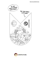 Vorschau - Mal- und Bastelvorlagen - Materialpaket Lesezeichen Ecke – Axolotl, Otter, Robbe - Seite 2