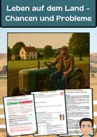 Vorschau - Arbeitsblätter - Leben auf dem Land – Chancen und Problem - Deckblatt