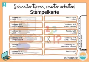 Vorschau - Arbeitsblätter - WiK/Info - Materialpaket Tastschreiben, alle Buchstaben + Ziffern & Zeichen - Seite 2