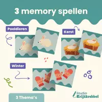 Voorbeeld - Memoryspellen Winter | groep 1 & 2 - Voorblad