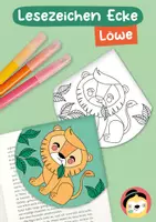 Vorschau - Mal- und Bastelvorlagen - Lesezeichen Ecke – Löwe - Deckblatt