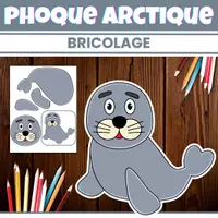 Aperçu - Matériel pour travaux manuels / dessin - Phoque Arctique Bricolage Animaux d’Hiver - Page de couverture
