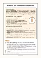 Vorschau - Arbeitsblätter - Merkmale und Funktionen von Sachtexten - Seite 1