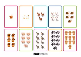 Vista previa - Juegos / Gamificación - Tarjetas Didácticas de Números 1–10 (Lectura, Escritura y Cantidad) / 40 Tarjetas Educativas - página 3