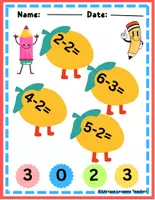 Aperçu - Feuilles d'exercices - Addition and Subtraction Math worksheets for kindergarten - Page 3