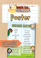 anteprima - Poster - Back to school Poster: Simon Says | Game (Poster "Back to School": Simon Says | Gioco) - Pagina di copertina