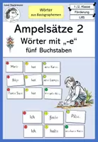 Vorschau - Fördermaterial/Inklusion - Ampelsätze 2 - Wörter mit Schwa-Laut "-e" - Deckblatt