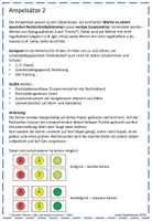 Vorschau - Fördermaterial/Inklusion - Ampelsätze 2 - Wörter mit Schwa-Laut "-e" - Seite 1