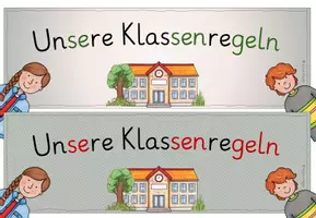 Vorschau - Poster - Klassenregeln für die Grundschule - Seite 1