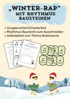 Vorschau - Spiele - Winter-Rap mit Rhythmus-bausteinen - Deckblatt