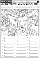 Vorschau - Arbeitsblätter - On the Streets – Wortschatz und Writing Englisch | 3-fach differenziertes Arbeitsblatt 4.–5. Klasse - Seite 2