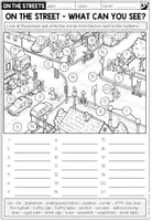 Vorschau - Arbeitsblätter - On the Streets – Wortschatz und Writing Englisch | 3-fach differenziertes Arbeitsblatt 4.–5. Klasse - Seite 3