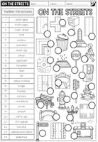 Vorschau - Arbeitsblätter - ON THE STREETS - Vocabulary Worksheet (3-fach differenziert) - Seite 1
