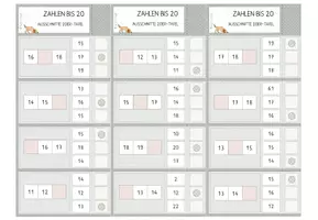 Vorschau - Stationenlernen - Ausschnitte 20er-Tafel, Klammerkarten, Zahlenraumerweiterung, Förderung Zahlvorstellung - Seite 2