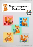 Vorschau - Bildkarten - Tagestransparenz Fuchsklasse / Tagesstruktur - Deckblatt