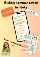 Vorschau - Arbeitsblätter - Richtig kommunizieren im Netz. - Deckblatt
