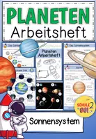 Vorschau - Arbeitsblätter - PLANETEN / Arbeitsheft zum Sonnensystem - Deckblatt