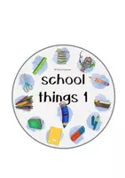 Vorschau - Fördermaterial/Inklusion - Circle puzzle school things 1 - Legekreis - Seite 2
