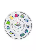 Vorschau - Fördermaterial/Inklusion - Circle puzzle school things 2 - Legekreis - Seite 1