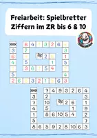 Vorschau - Spiele - Materialpaket: Spielbretter im ZR 6 & 10 - Mengen & Ziffern - Deckblatt
