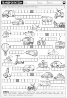 Vorschau - Arbeitsblätter - MEANS OF TRANSPORT - Let's work on words! - Seite 1