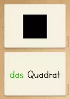 Vorschau - Präsentationen/Tafelbilder - Geometrische Formen Tafelmaterial DaZ - Seite 1