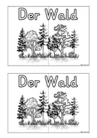 Vorschau - Arbeitsblätter - Der Wald - Lapbook - Seite 1